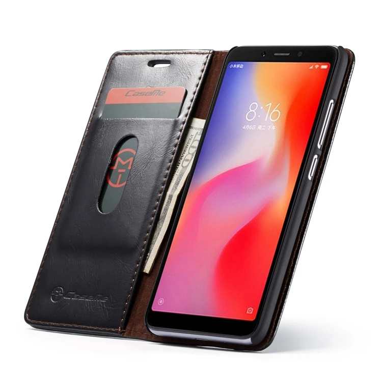 Магнитный чехол-кошелек для Xio mi Red mi 6 6A 6 Pro Note 6 Pro Note 3 mi 5 8 кожаный чехол-книжка флип-чехол