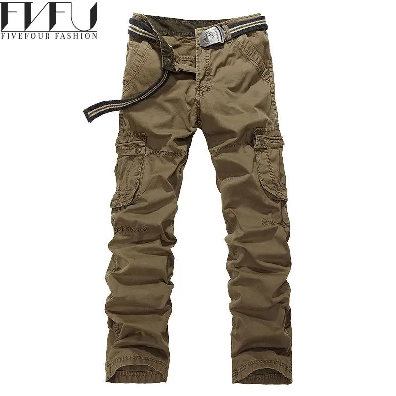 2017 Новая мода тактические брюки карго мужские свободные военные штаны хлопок