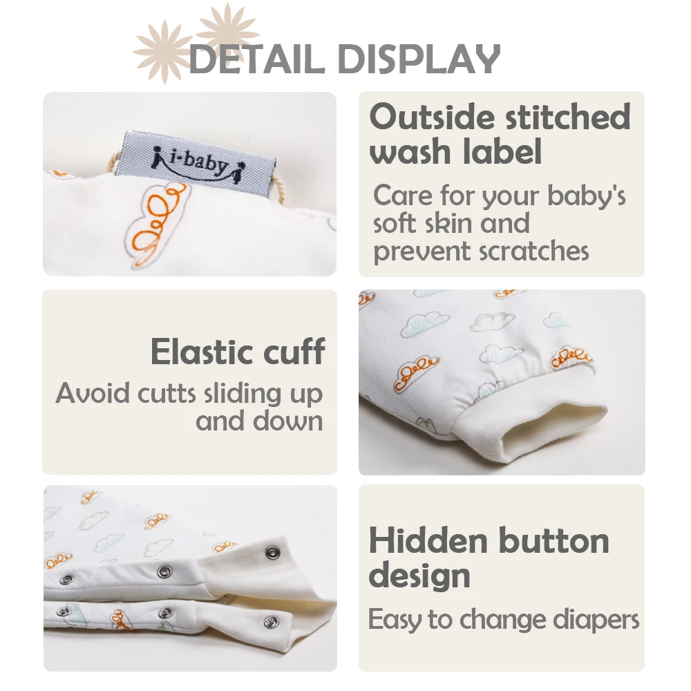 Детский хлопковый комбинезон i-baby Premium Matelasse PIMA кашемировый костюм одежда с