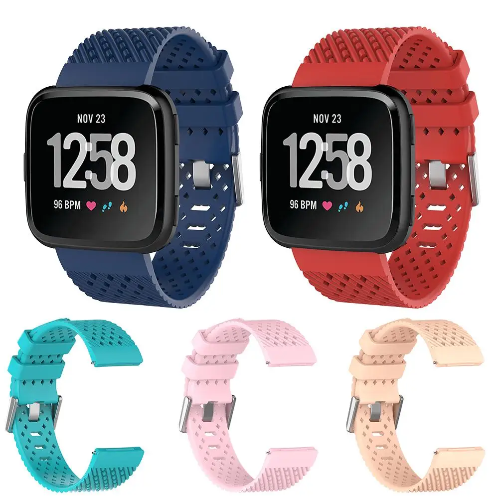 Спортивный ТПУ удобный сменный ремешок на запястье Браслет для Fitbit Versa|Ремешки