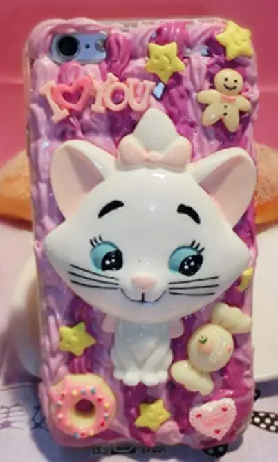Симпатичные Сейлор Мун 3D Kawaii Decoden взбитые сливки чехол для телефона iPhone 7 Чехол |