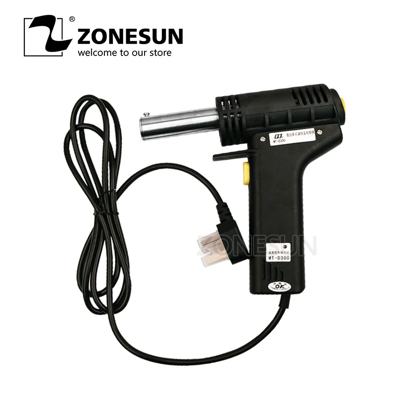 ZONESUN мини ручка электрический Железный торт mark gilt Кожа Дерево брендинг машина