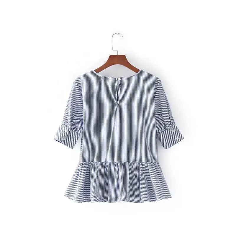 Blusas Femininas Лето Bordada Camisa женская рубашка с вышивкой блузка коротким рукавом в