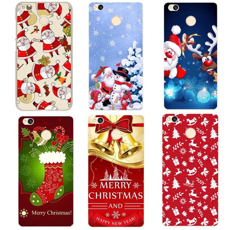 For Xiaomi Redmi 4x Case Xiomi Mi A1 Cover Christmas Santa Claus for xiaomi redmi Note 4 Note5 Pro 4A 5A Phone |