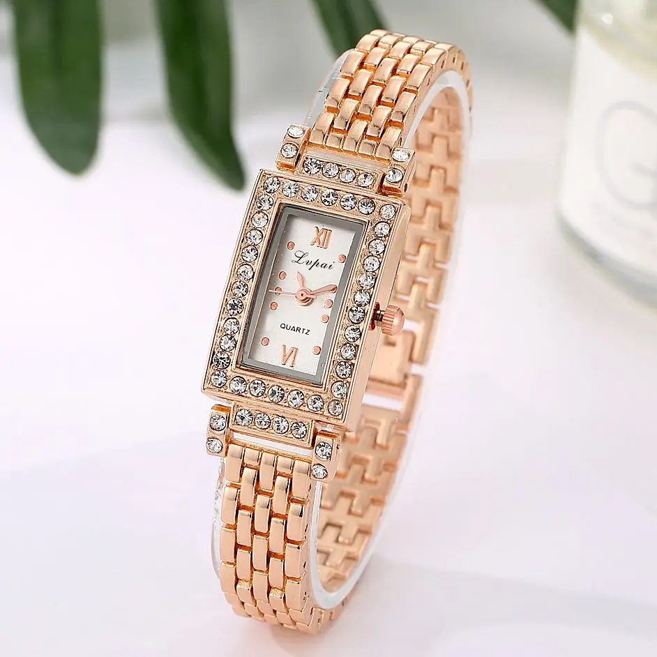 2017 новинки часы женские Наручные Браслет Прямоугольник Кристалл Площади Часы