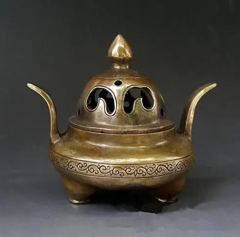 ntique bronze copper ornaments small antique crafts twelve zodiac lion disc smoked copper incense burner