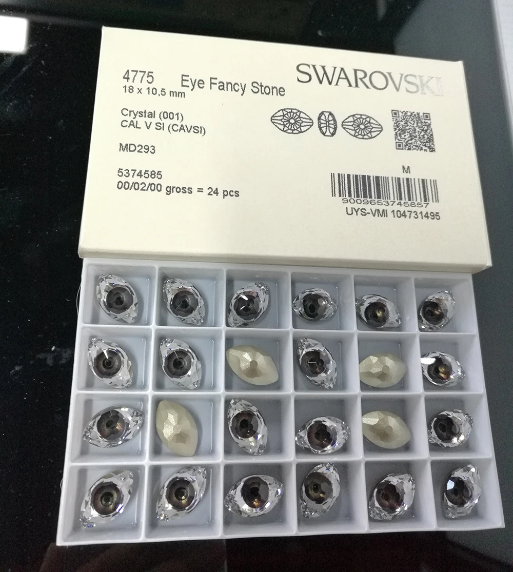 1 шт.) Кристалл от Swarovski 4775 глаз необычный камень сделано в Австрия свободные бусины Стразы DIY Изготовление ювелирных изделий