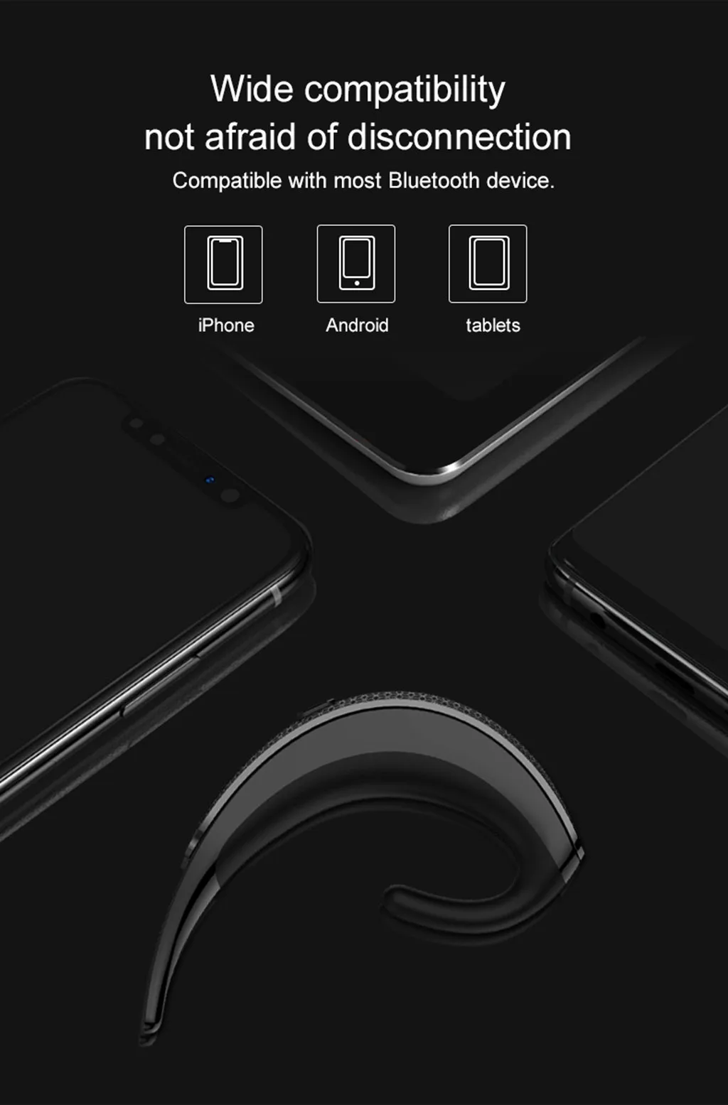 Новинка, спортивные наушники, костная проводимость, Заушник, Спортивные Bluetooth наушники, гарнитура, fone de ouvido, Прямая поставка