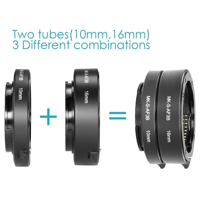 Макро Удлинительное Кольцо Meike A6300 A6500 A6000 A7 A7II A7III A7SII с автофокусом для Sony E Mount NEX 7
