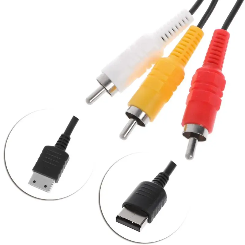 Новый 1 8 м/6FT RCA аудио видео AV стерео композитный кабель с адаптером для Sega