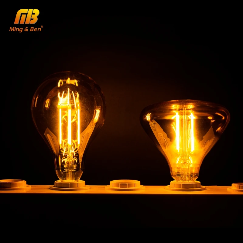 2 шт. Ретро лампочка эдисона E27 AC220V 4 Вт лампа Edison Винтаж ампулы накаливания