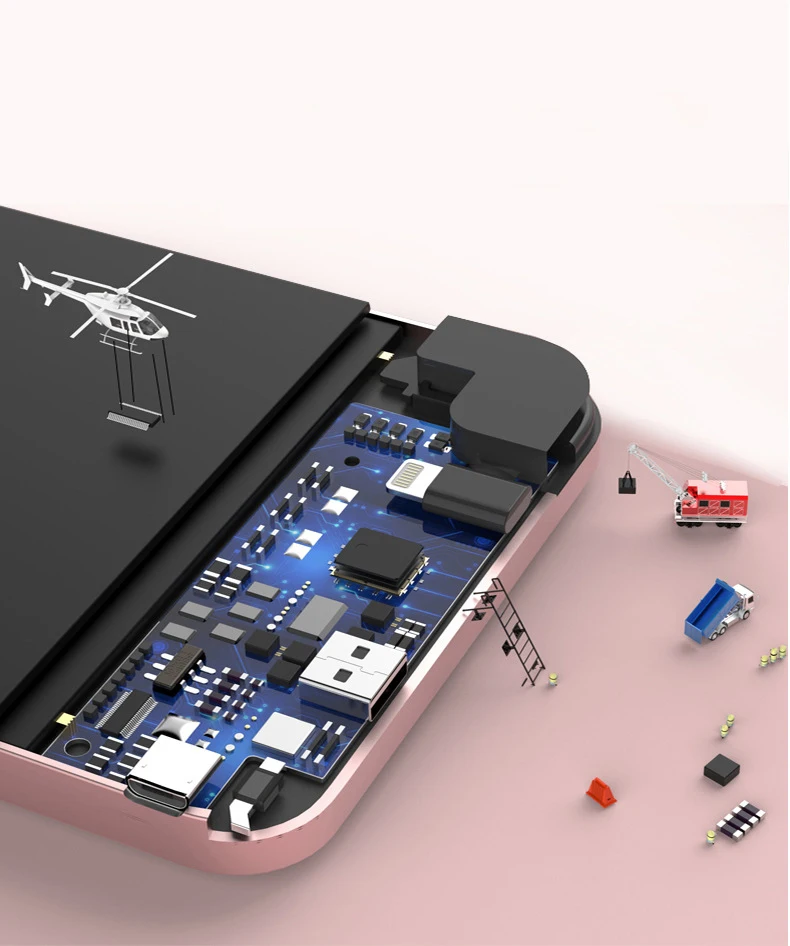 Карманный телефон power Bank 10000 мАч Внешний аккумулятор телефон зарядное устройство Ulta Тонкий power bank для iPhone 8 X XS XR samsung Xiaomi Redmi