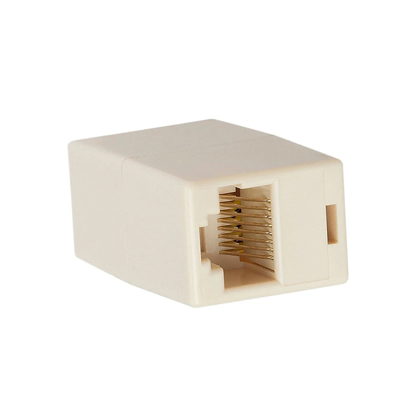 

10Pcs CAT5e RJ45 Female to Female Inline Coupler Coupling Joiner Connector UY8