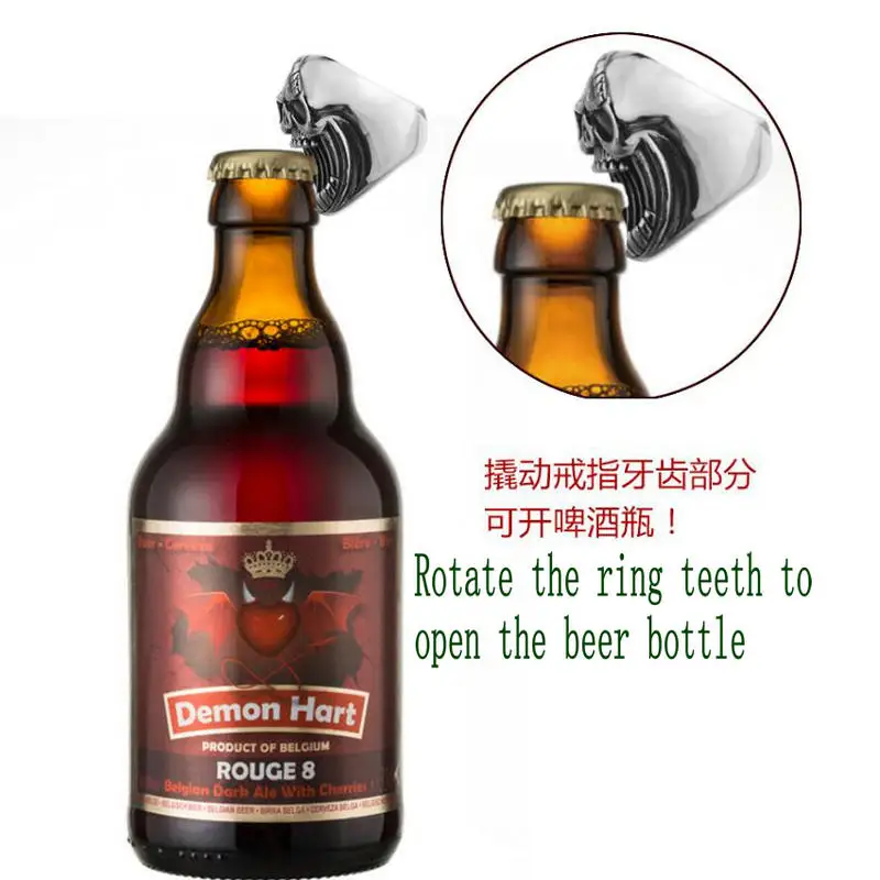 Multifunctional stainless steel colorful ring wine bottle opener beer wedding party jewelry | Украшения и аксессуары