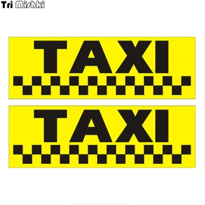 Tri Mishki WCS379 7*22,5 см 12*34,8 см такси забавная наклейка для автомобилей автоматический женский зонт в автомобильные отличительные знаки