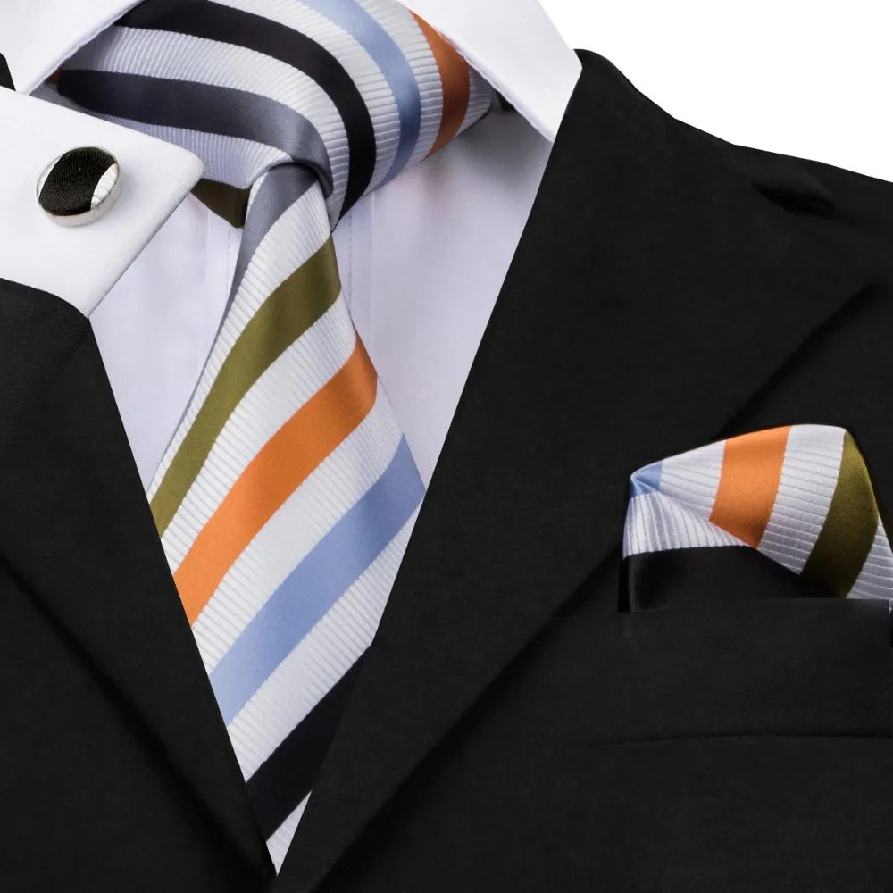 Мужской комплект из галстука и запонок в полоску|neckties women|neckties salenecktie camera |