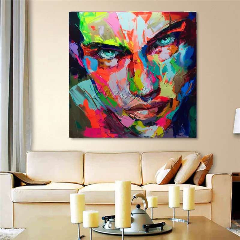 Francoise Nielly на холсте палитра нож для лица картина маслом настенные художественные