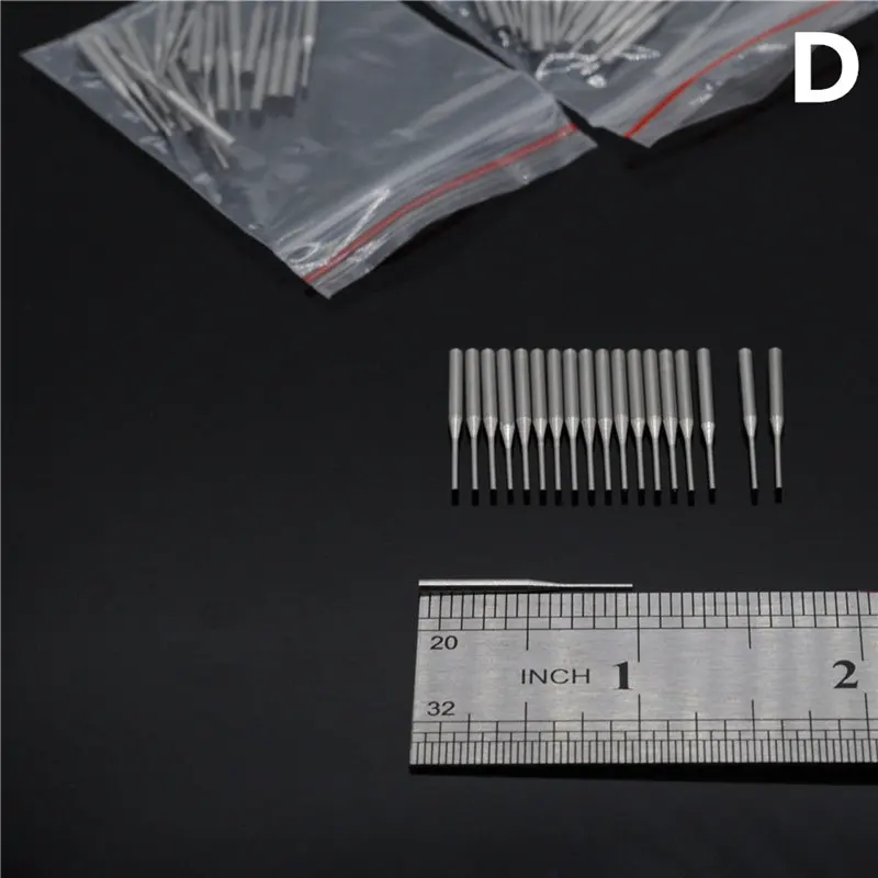20pcs D Квадратные/круглые сотовые лотки металлические булавки/циркониевые шпильки для стоматологической лаборатории - Цвет: 20pcs D