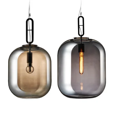 Креативный стеклянный подвесной светильник в скандинавском стиле Милана