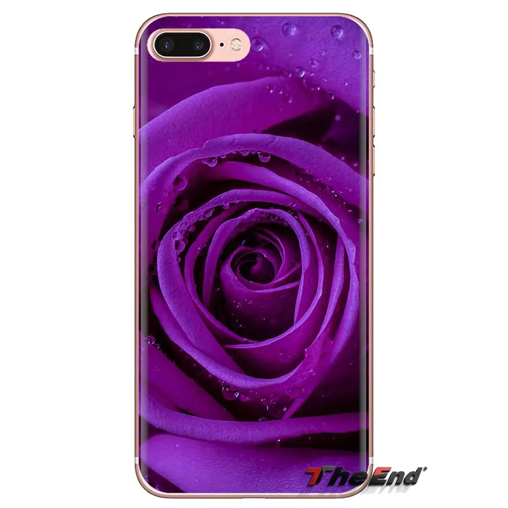 Жизнь и красота фиолетовый цветок розы краска для Samsung Galaxy S3 S4 S5 Mini S6 S7 Edge S8 S9 S10 Plus
