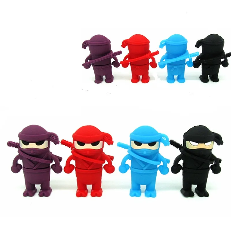 Usb флеш-накопитель Cartoon Ninja флешка с реальной емкостью 32 ГБ 4 8 16 карта памяти usb