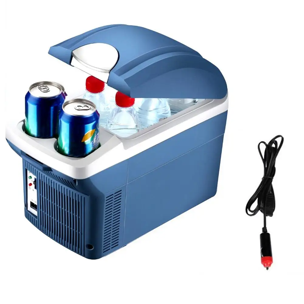8L Mini Portable Cooling Warming Refrigerators Freezer Insulation Box Dual Use Cooler Warmer For Auto Car Outdoor Picnic Travel
