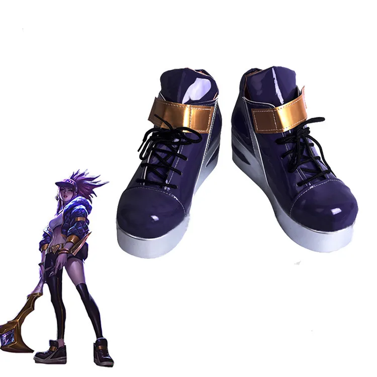 Компьютерные игры KDA Akali обувь для косплея женская K/DA AKALI Cos | Тематическая одежда и