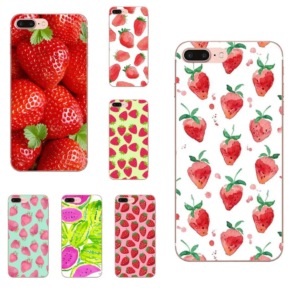 Клубника лето фрукты для Sony Xperia Z Z1 Z2 Z3 Z4 Z5 compact Mini M2 M4 M5 T3 E3 E5 XA XA1 XZ Премиум