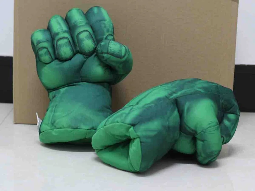 Зеленый Халк Плюшевые перчатки боксерские глушитель|hulk plush|gloves hulkhulk gloves |