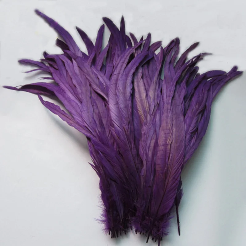 

1500pcs Retail 14-16inches 35-40cm DIY Multi-Colors Dyeing Loose Rooster Tail Feathers For Dress Hats Trims