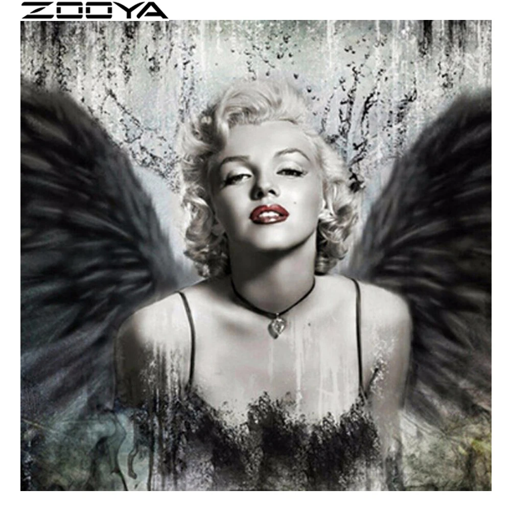 ZOOYA 5d алмазов картина Мэрилин Монро Алмазная вышивка Женственная Дамская обувь