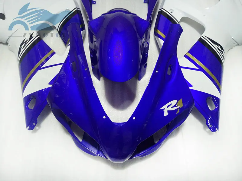 Набор обтекателей для мотоциклов YAMAHA YZFR1 1998 98 99 синий белый | Автомобили и