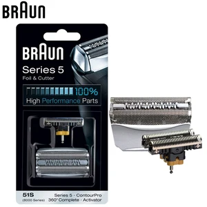 Лезвия для бритвы Braun 51S, сменные лезвия для фольги и резака, 5 насадок для электробритвы (8998 8595 8590 5643 5644 5645, новинка 550, 570)