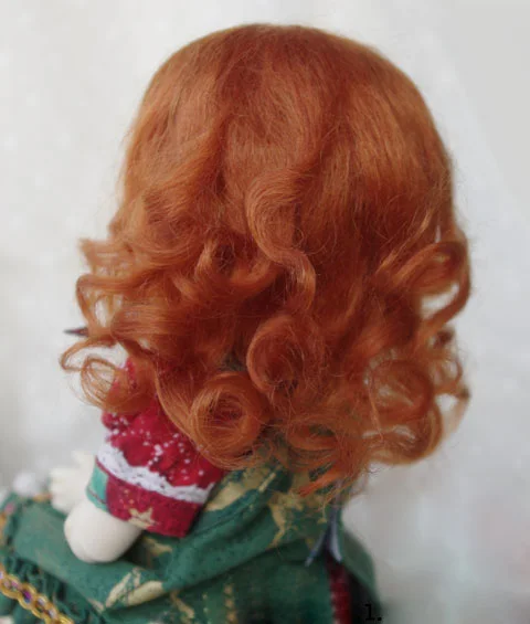 BJD кукла парики красный цвет редиски из мохера парики для 1/3 1/4 1/6 1/8 1/12 BJD DD SD MSD YOSD кукла длинные вьющиеся волосы парики аксессуары для куклы