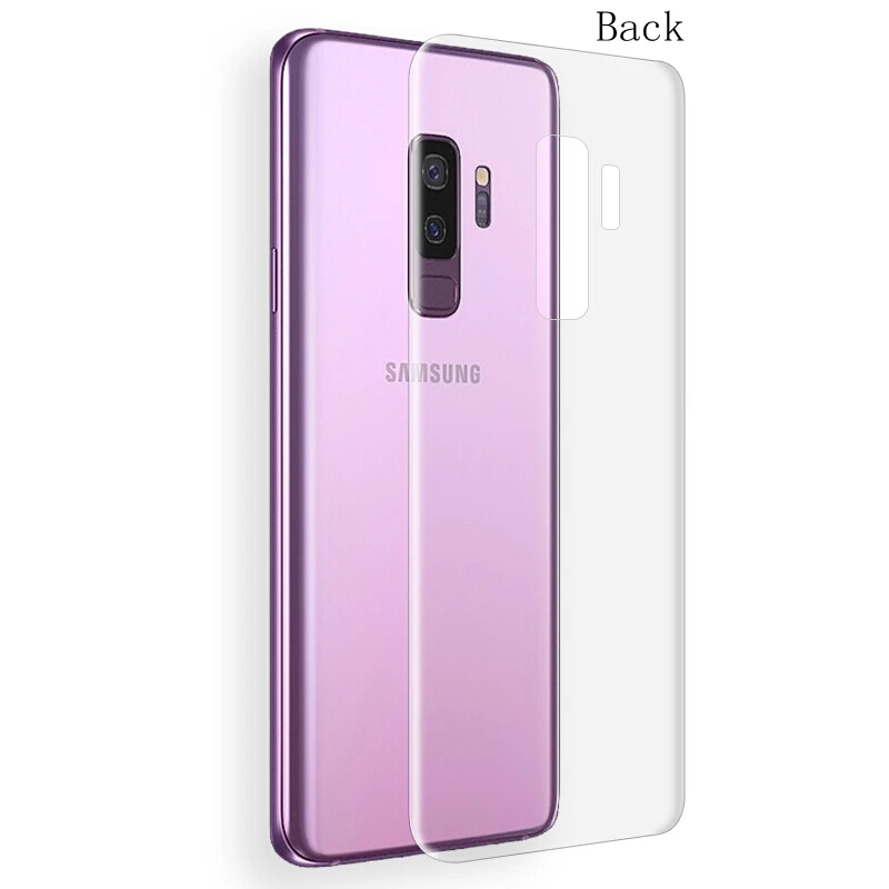3D изогнутая задняя мягкая пленка для samsung Galaxy S8 plus S7 S6 Edge S10 Plus E защита экрана Sansung S9