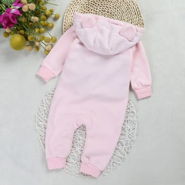 Y01-X321 Children kid's boys girls Clothing long sleeve outdoor winter warmer baby romper Hooded Fleece hooded zipper 1pcs | Детская