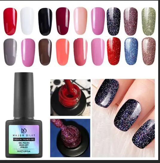 

8ml Uv Gel Nail Polish Top Uv Led Gel Nail Art Varnish Hybrid Soak Off Gel Lacquer Lucky Nail Paint Gel Polish Gellak