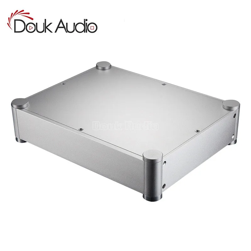 

Pre-Amplifier Box Headphone Amp Case DAC DIY Chassis Aluminum Enclosure Silver