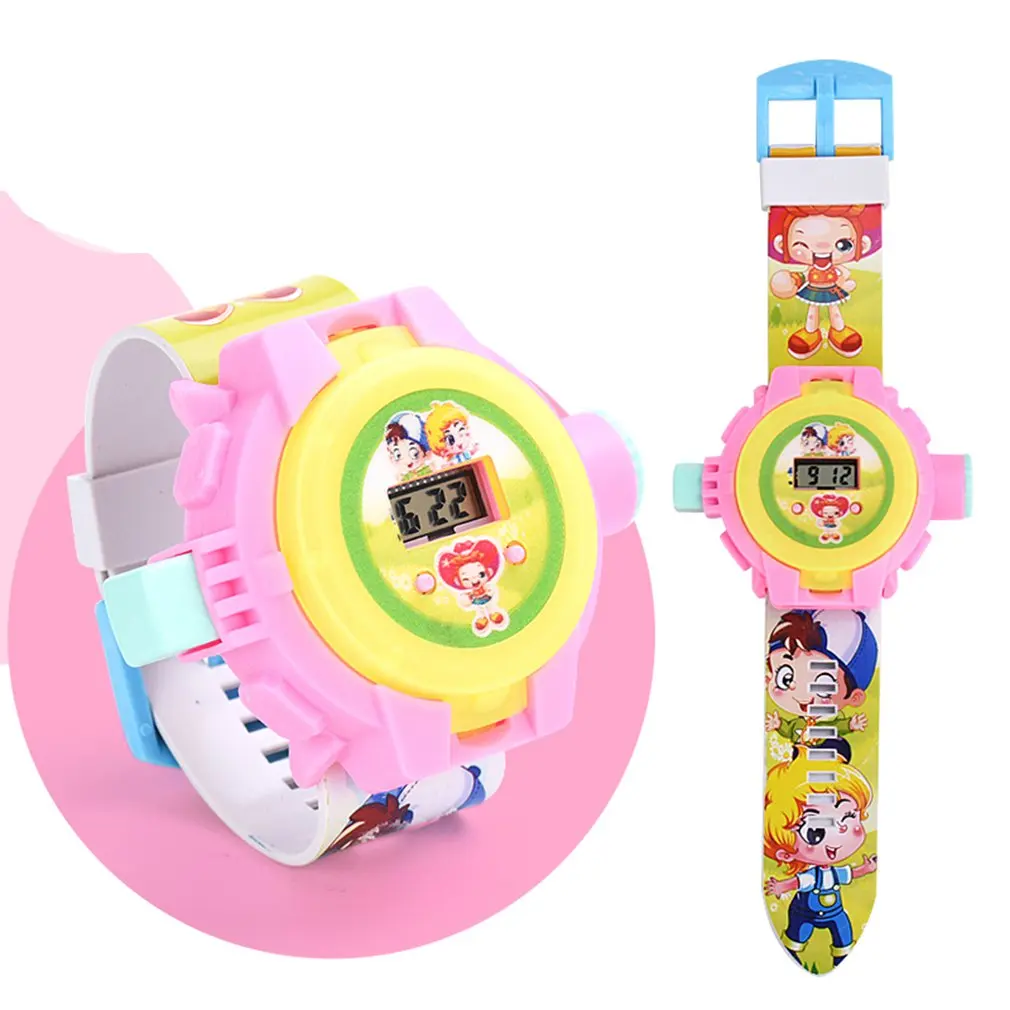 Люди с такими же часами Детские Мультяшные анимационные проекционные часы