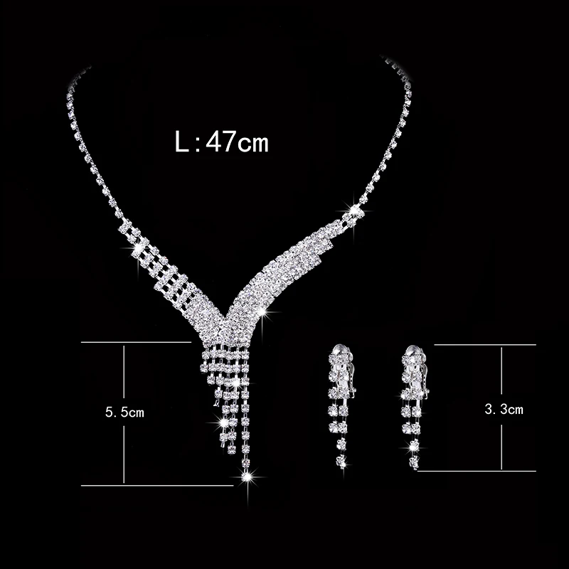 Стерлинговое Серебро Ювелирные наборы для женщин Свадебные аксессуары невесты