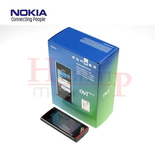 Разблокированный Nokia X6 мобильный телефон восстановленный, 3," сенсорный экран, 3g, gps, wifi, 5MP камера
