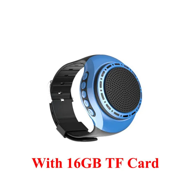 Blue Add 16GB TFCard U6 цветной светодиодный часы для бега, крутые наручные часы Buetooth, динамик, Спортивная музыка, FM радио, поддержка 8 ГБ, 16 ГБ, TF карта - Цвет: Blue Add 16GB TFCard