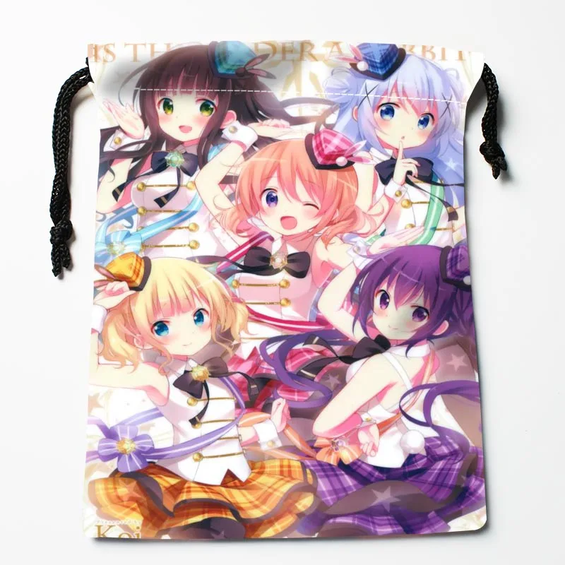 Фото Индивидуальные подарочные пакеты Gochuumon wa Usagi Desu ka с принтом, размер больше 18*22 см, пакеты компрессионного типа №2