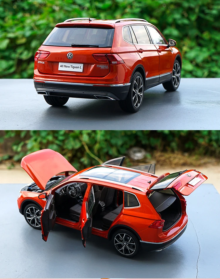 1/18 Tiguan L SUV литая модель металлическая модель автомобиля SUV игрушки для мальчика Подарочная Коллекция с коробкой