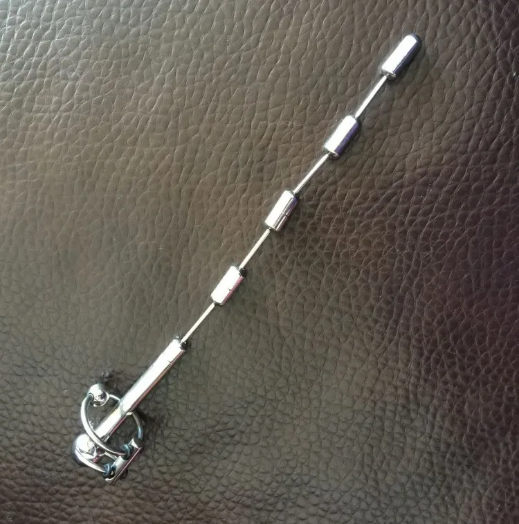 Нержавеющая сталь съемный уретры стимулятор в форме пениса зажигания