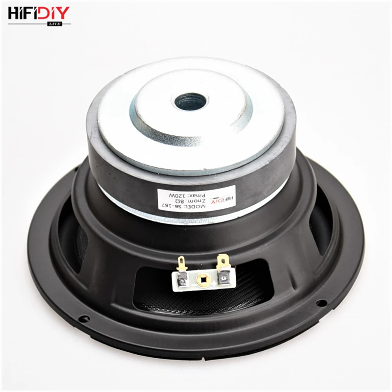 HIFIDIY LIVE HIFI колонки DIY 6 дюймов 6," Midbass НЧ динамик 8 Ом 120 Вт из стекловолокна Вибрационный таз громкоговоритель S6-167