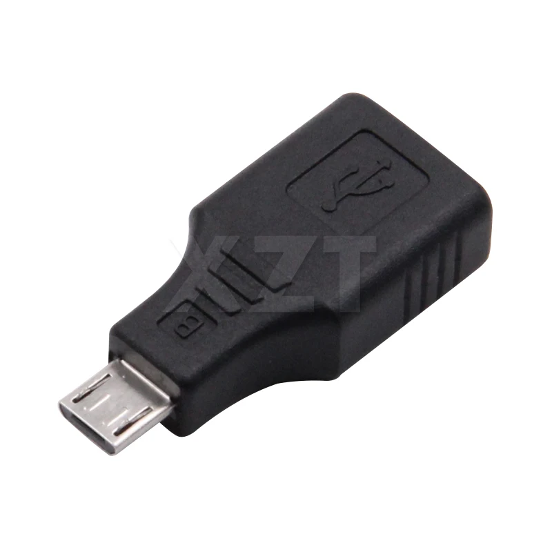 1 шт. F/M USB 2 0 разъем Micro / Mini B 5 контактный штекер преобразователя OTG черный хост