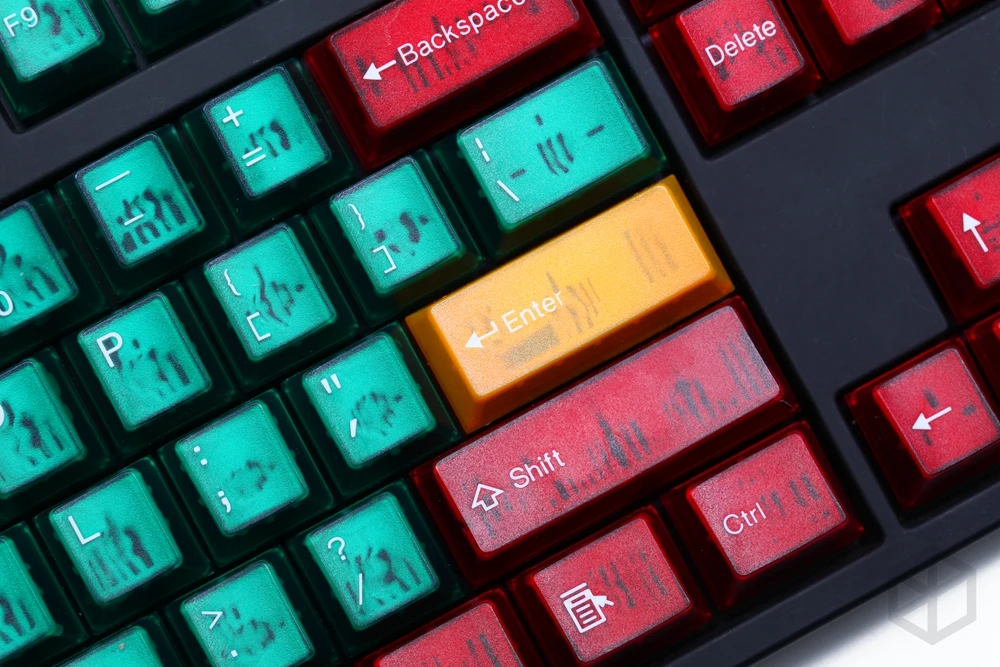 Taihao cubic abs двойной выстрел keycaps для игр механическая клавиатура цвет зеленый