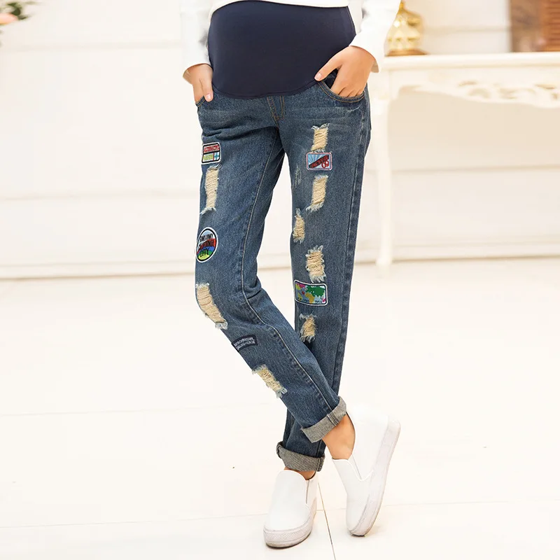 Бесплатная доставка женские джинсы большого размера с высокой талией брюки