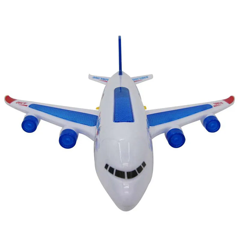 Мигает Музыка электрический A380 модель самолета игрушка ABS светодиодный свет
